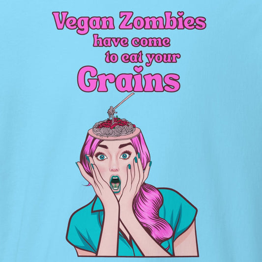 Vegan Zombies have come to eat your Grains, Fun-Shirt, veganes T-Shirt, Unisex