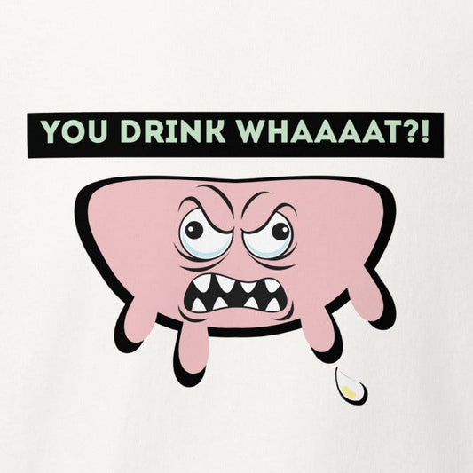 Euter Emoji: You drink what?! Milch Statement-Shirt, veganes T-Shirt, Unisex