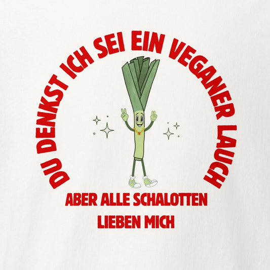 Veganer Lauch, veganes T-Shirt, Fun-Shirt, Unisex