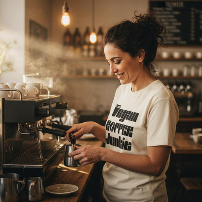 Vegan Coffee Junkie, Kaffee Liebe, veganes T-Shirt, Unisex