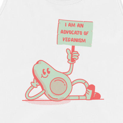 Avocado - advocato of veganism, witziges, veganes Tanktop