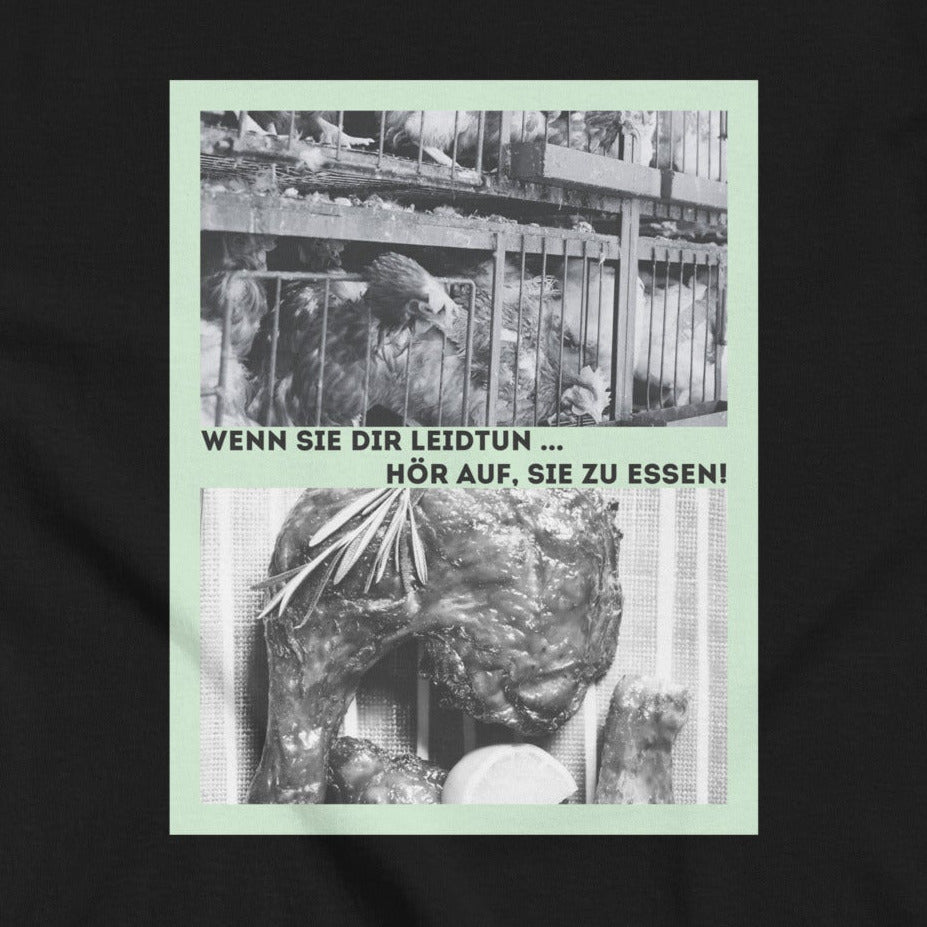 Chickens vs. Chicken Leg, Vegan Animal Love Statement, Vegan T-Shirt, Unisex