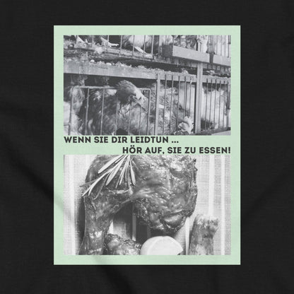 Chickens vs. Chicken Leg, Vegan Animal Love Statement, Vegan T-Shirt, Unisex