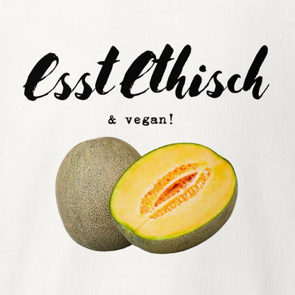 esst ethisch & vegan! sexy Melone, veganes T-Shirt, Unisex