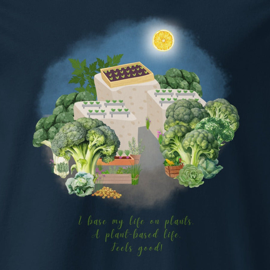 A plant-based life, Gemüse & Tofu, veganes Bio T-Shirt, Stanley/Stella, Unisex