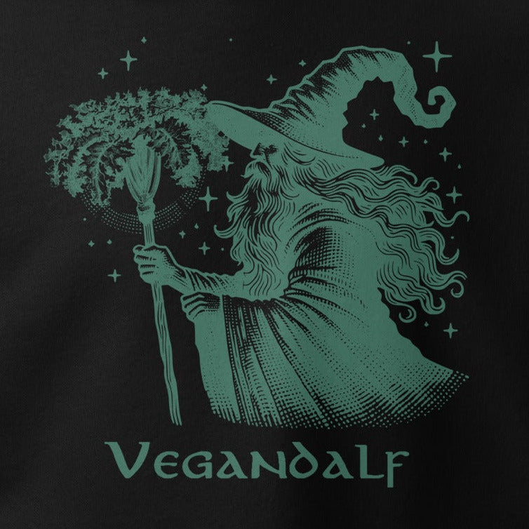 Vegandalf, veganer Zauberer, ALF, Fantasy, veganer Premium Hoodie, Unisex