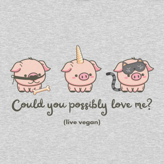 Schwein verkleidet als Hund, Einhorn & Katze, veganes T-Shirt für Kinder und Jugendliche